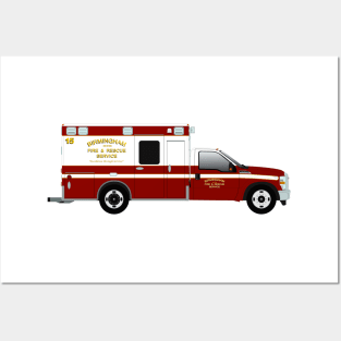 Birmingham Fire and Rescue Ambulance, Alabama Posters and Art